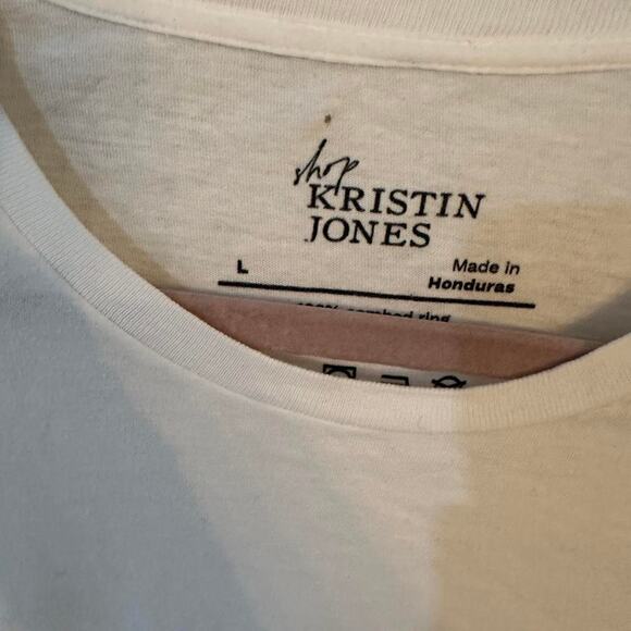 444 Angel Number White Graphic Crop T-Shirt - Size Large - Picture 2 of 3